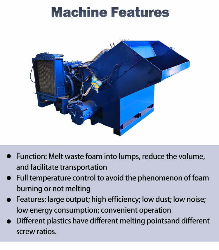 EPS hot melter machine features