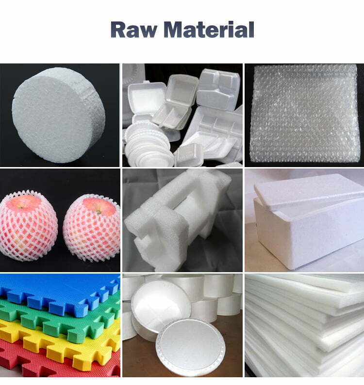 waste EPS EPE foam materials