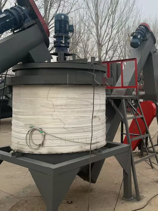 Machine à laver à chaud des flocons pour animaux