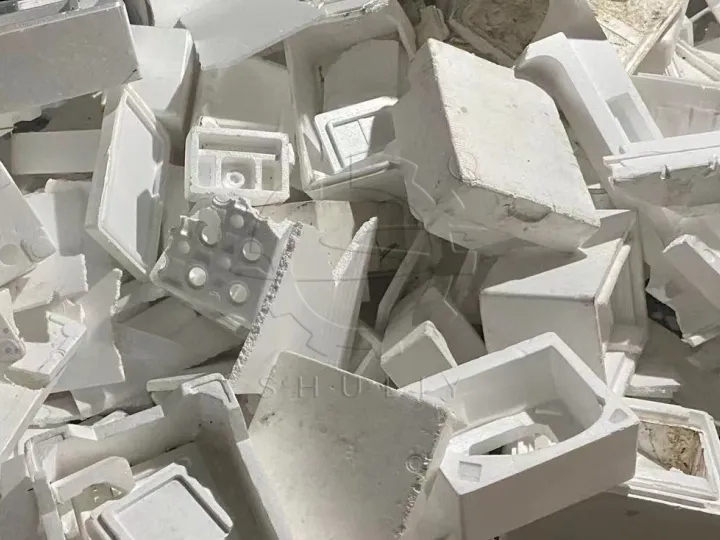 piles of styrofoam packaging