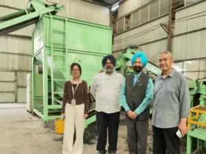 Australian customers visit tire powder machines