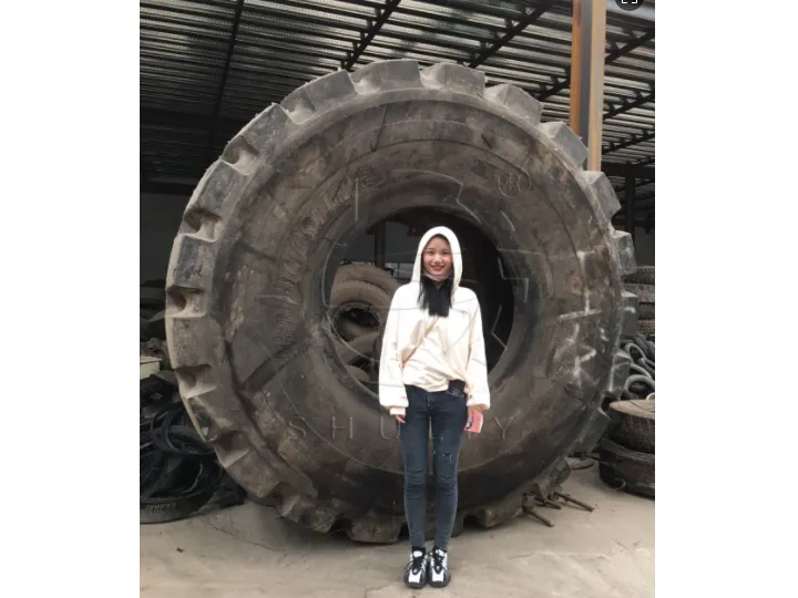 Taller-than-human large mining tires