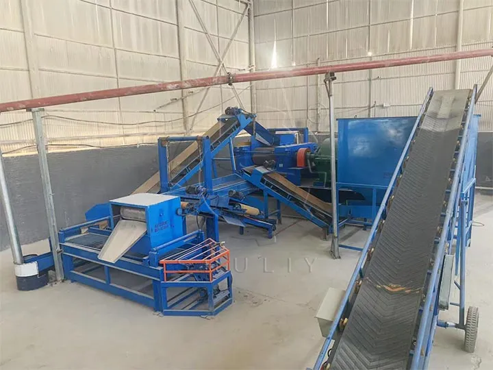 tire grinder and magnetic separators