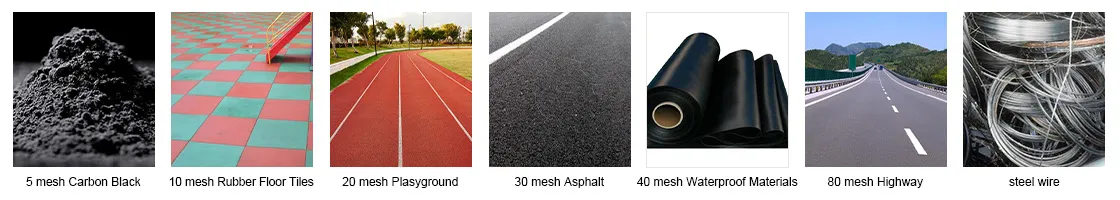 wide applications of recycled materials from OTR tires