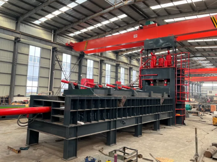 hydrualic gantry shear in the factory