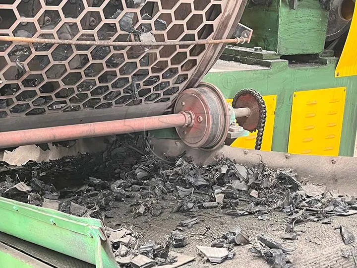 Auswirkung der Reifenschredderbildschirmgröße